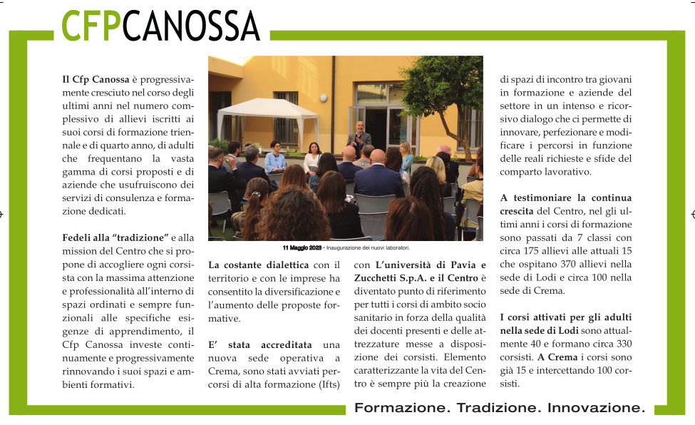 Il Cittadino<br>CFP Canossa Fedeli alla Tradizione